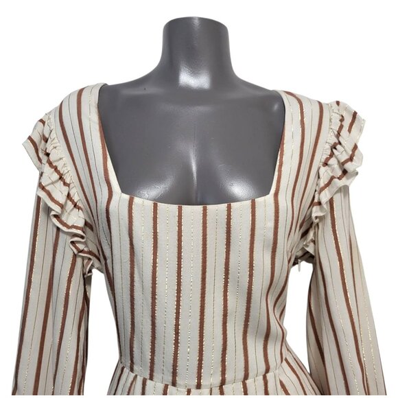 Tularosa Blaine Dress Metallic Stripe Mini - Picture 4 of 17